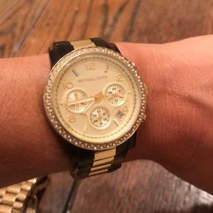 Michael Kors tortoise shell watch